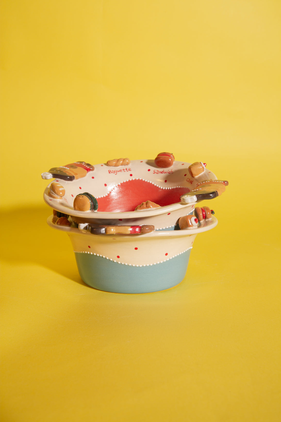 Rollie Bunford | Ceramic Rice Cereal Bowl with Handles
