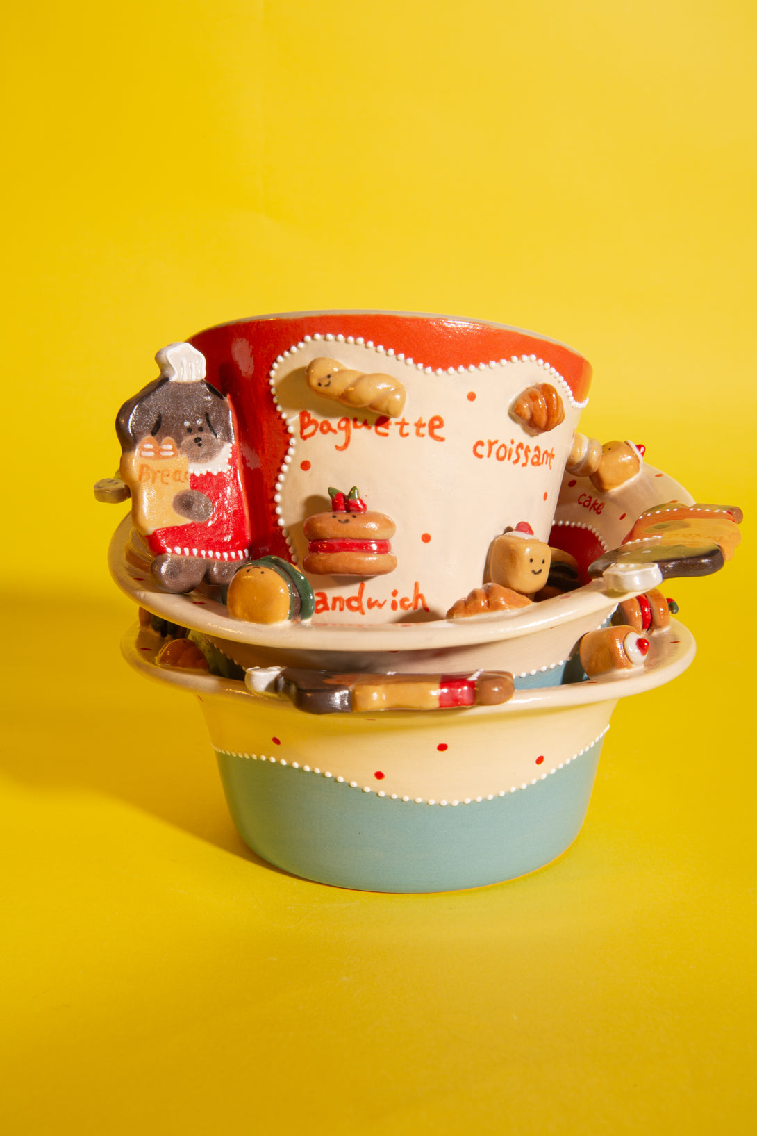 Rollie Rice Rollie Bunford | Ceramic Rice Cereal Bowl with Handles