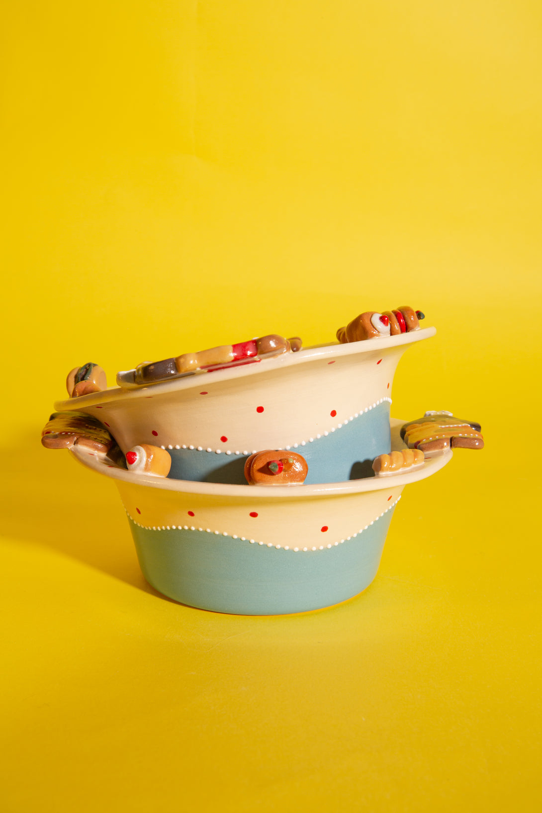 Rollie Bunford | Ceramic Rice Cereal Bowl with Handles