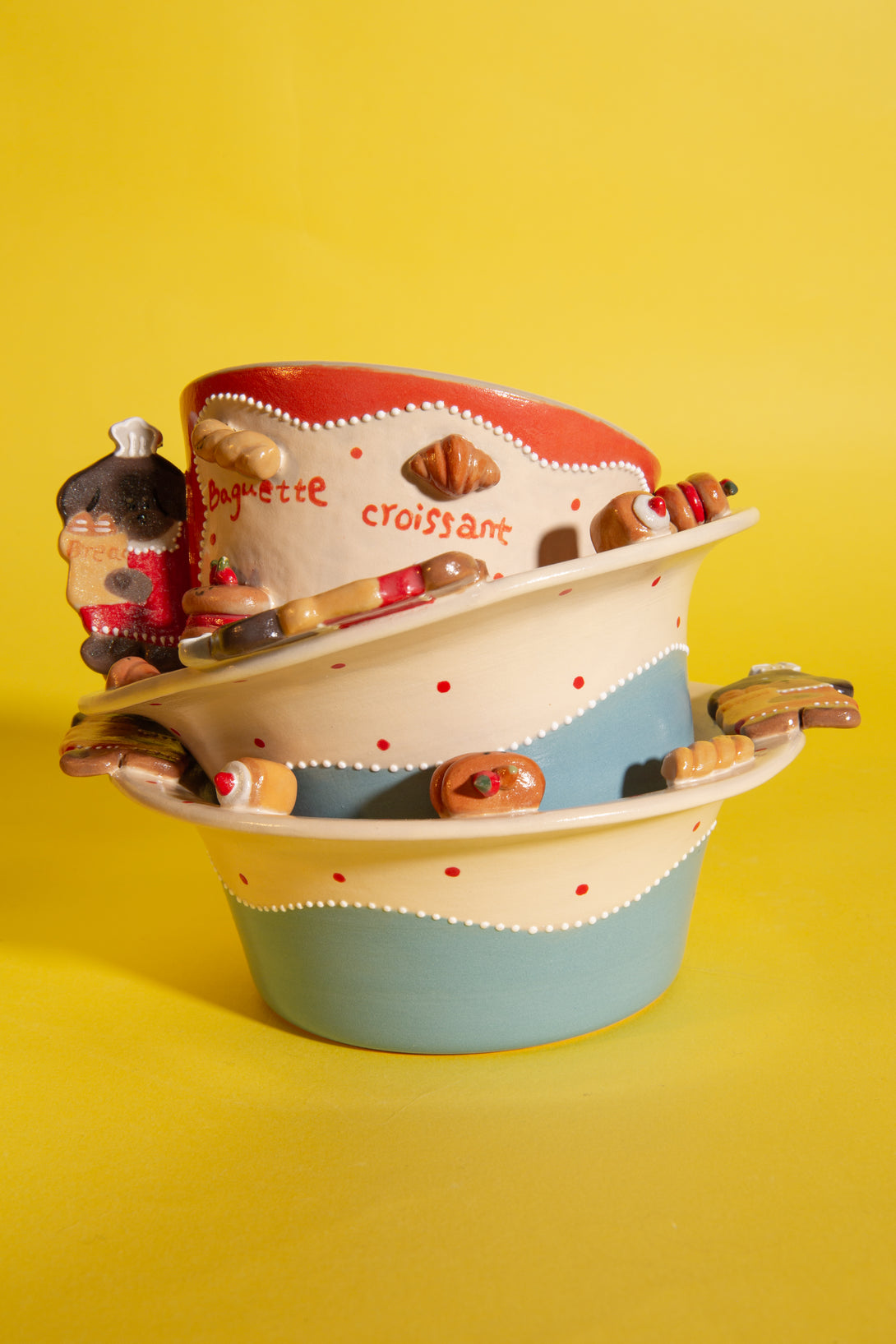 Rollie Bunford | Ceramic Rice Cereal Bowl with Handles